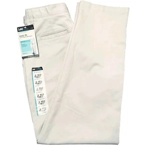 Lee Womans Size 10 Jeans At the Waist Hidden Elastic Waistband Stretch Beige NWT - Picture 1 of 16