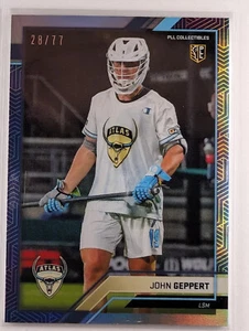 John Geppert 2023 Premier Lacrosse League PLL Snapshot #41 Blue Foil #28 /77 - Picture 1 of 2