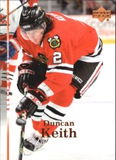 2007-08 Upper Deck Chicago Blackhawks Hockey Card #32 Duncan Keith