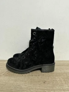 Botines con cordones de gamuza negros Carlo Pazolini para dama Reino Unido (3) UE (36) OLS-BT054 - Imagen 1 de 8