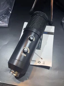 USB microphone for laptop (Noise-cancelling, tripod, volume nob, mute button) - Picture 1 of 6