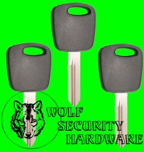 Lot of 3 PATS Transponder RFID Electronic Security Chip Key Blank Ford H72PT - Picture 1 of 2