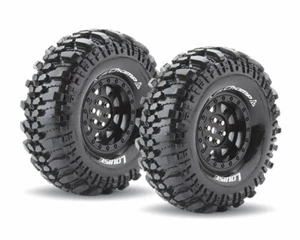 LOUISE CR-CHAMP Reifen 1.9 supersoft auf schwarzer Felge 12mm LOUT3231VB TRX-4,  - Bild 1 von 1