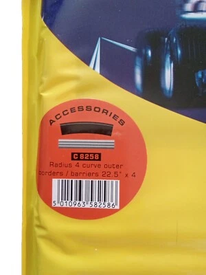 Radio de vía Scalextric 4, bordes exteriores curvos. Sin abrir y abierto pero sin usar Foto 1 de 4