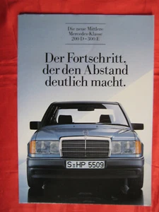 MERCEDES-BENZ W124 Limousine Prospekt, Kleine Erstausgabe , Ausgabe von 01/1985 - Bild 1 von 6