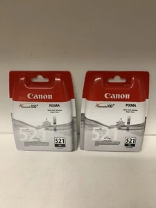 2 x Original Canon Patrone CLI521 CLI-521BK ( 2933B001 ) schwarz Pixma iP3600 - Bild 1 von 2