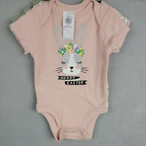 Old Navy Infant One Piece Easter Print Set Of 3 Floral and Green Size 3-6 New - Picture 1 of 9