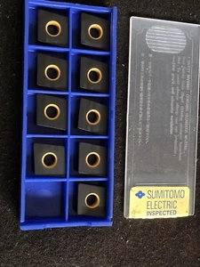 Qty. 9, Sumitomo CNMA432 Carbide Insert CNMA120408 AC4010K Roughing, Cast Iron - Picture 1 of 6