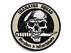 Thanatos Squad Patch - Merciless & Indiscriminate! Heavy Metal - Picture 1 of 1