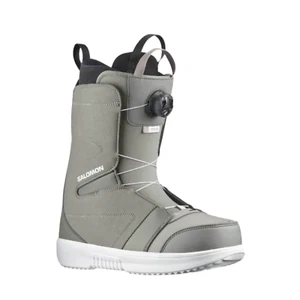 Salomon Faction BOA - 2025 Men's Snowboard Boots - Steeple Grey / Pew - Picture 1 of 3