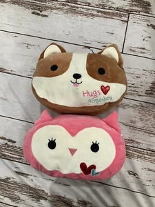 SQUISHMALLOWS STACKABLES FRANCESCA THE OWL AND REGINALD THE CORGI HUGS & KISSES - Picture 1 of 7