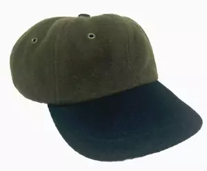 New York Hat & Cap Co Wool Hat Two Tone Brown Black 6 Panel Strap Back - Picture 1 of 12