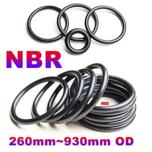 Metric Nitrile Rubber NBR O Ring Seals Gaskets 8mm Cross Section 260mm~930mm OD - Picture 1 of 15