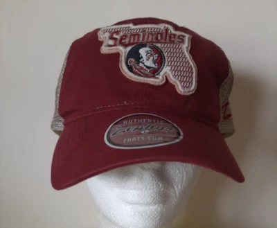 Florida State Seminoles Mesh Snapback Cap Authentic Zephyr Hat--NWOT - Image 1 of 4