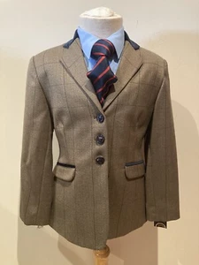 New With Tags Tagg Turin Brown Tweed Show Jacket Size 26”. Ref 283 - Picture 1 of 6