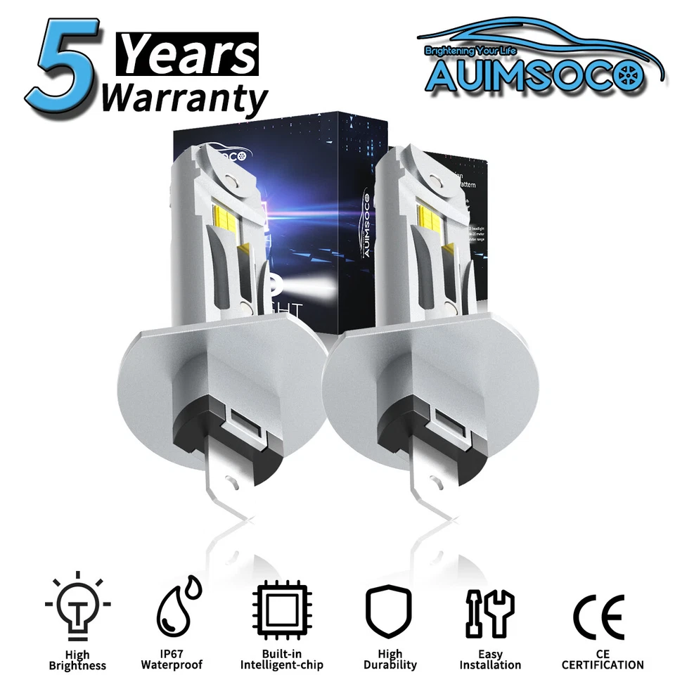 Par de bombillas LED H1 haz alto/bajo 36000LM para Mercedes-Benz S420 1995-1999 Foto 1 de 4