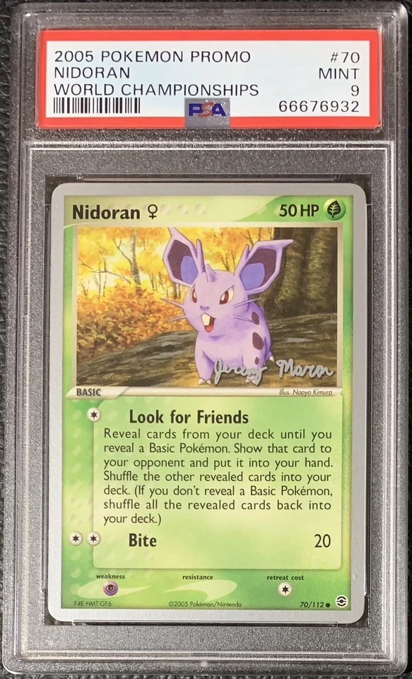 Nidoran - 2005 Pokémon World Championships Decks #70/112 - PSA 9 Mint (POP 1) - Image 1 of 4