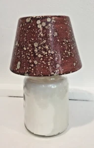 KERAMIK KERZENSCHIRM - passt Glas oder Halter 2 3/4" bis 3 1/2" HANDARBEIT USA (LS1) - Bild 1 von 3