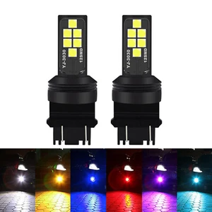 G4 AUTOMOTIVE 2x 3157 LED Bulb Upgraded 3030 SMD Colorful Turn Signal Tail Light - Picture 1 of 8