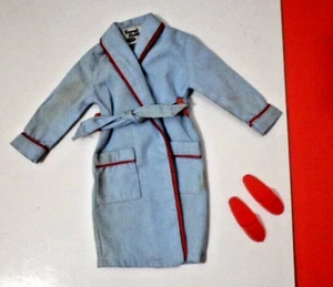 IDEAL TAMMY DAD TED BATHROBE AND SLIPPERS #9457-3 DOLL CLOTHES 1960'S - Picture 1 of 4