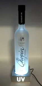 UV VODKA BOTTLE ILLUMINATOR 5 COLOR DISPLAY LIGHT DISPLAY STORE LIT BOTTLE STAND - Picture 1 of 10