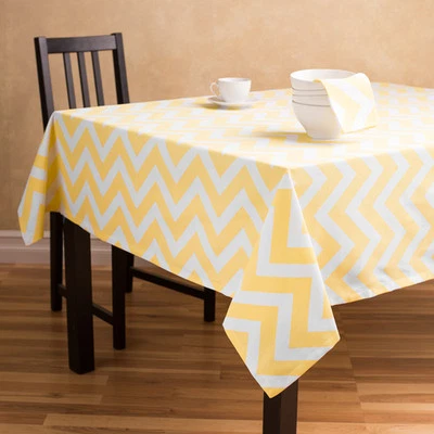 Polyester Chevron Tablecloth Square 72 Inch By Broward Linens (Variety Colors) - Image 1 of 4