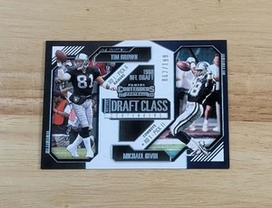 2024 Panini Contenders CLASE DRAFT HISTÓRICO/199 AZUL Tim Brown - Michael Irvin - Imagen 1 de 5