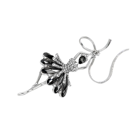 VETEMENTS Collana Balletto Bambina Gioielli Ballerina Ballerina Cristallo Maglione Catena