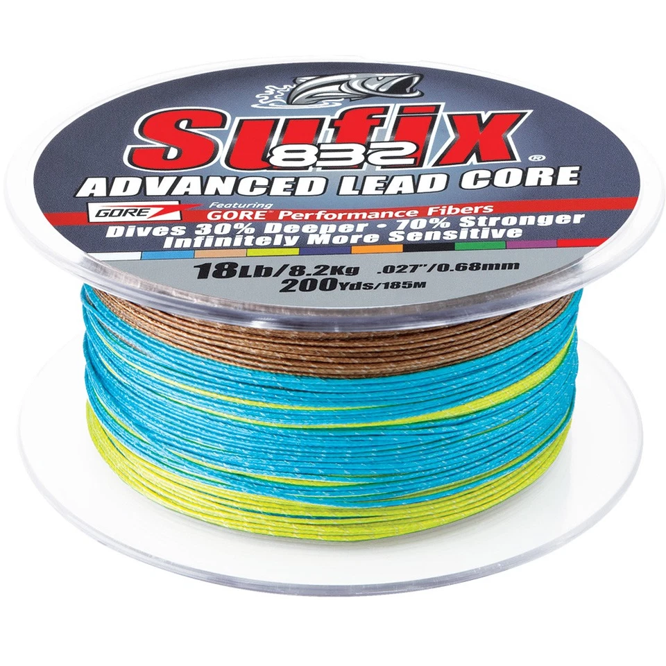 Sufix 832 Advanced Lead Core - 18lb - 10-Color Metered - 200 yds 658-218MC UP... - Image 1 of 1