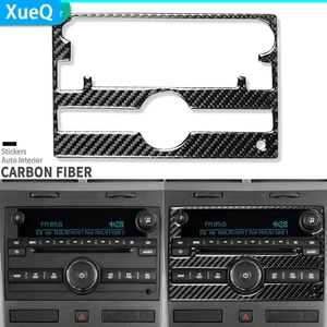 Real Carbon Fiber Console Radio CD Panel Cover Trim For Chevrolet Traverse 09-12 - Picture 1 of 24