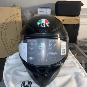 AGV K1-S Full Face Motorcycle Helmet Men's Women's Size M Black Sport Urban - Picture 1 of 8