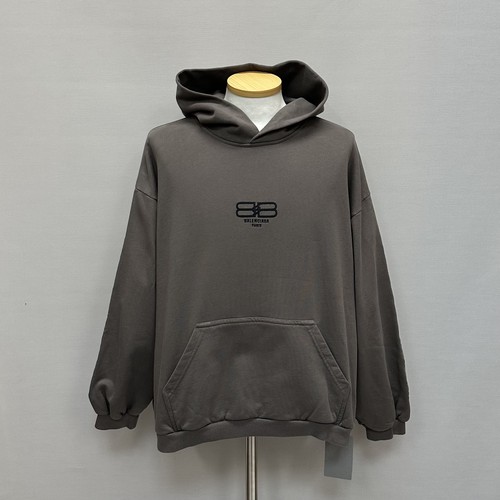 Felpa con cappuccio Balenciaga BB logo ritagliato 105 140864150