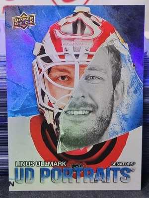 25-26 Upper Deck Linus Ullmark UD Portraits 🚨🚨🚨 Ottawa Senators  - Image 1 of 2