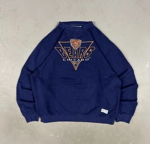Vintage 90s NFL Logo 7 Chicago Bears Football Retro Causal Crewneck Sweatshirt - Picture 1 of 8