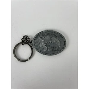 Gettysburg July 1-3 1863 Key Chain Dull Silver Tone - Picture 1 of 2