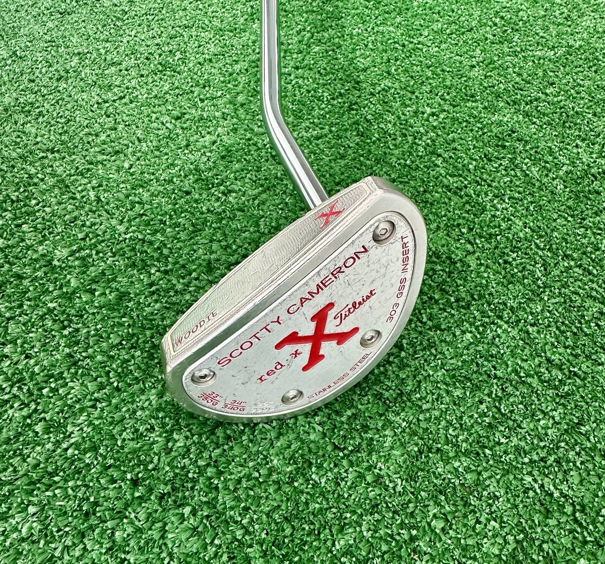 激レア　新品未使用　Scotty Cameron Red X 35インチ　正規品 good condition Scotty Cameron Red X three dots center shaft 33.75