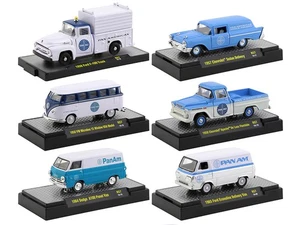 1957 M2 Machines Diecast Modellautos 6er Set Pan Am Auto Trucks 1/64 Display... - Bild 1 von 3