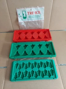 TRE•ICE X-MAS 3er Set Weihnachtsbaum Eiswürfelschalen Texas Works Inc. - Bild 1 von 8