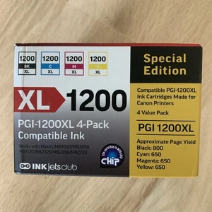Compatible Ink PGI-1200XL 4pack Made for Canon Printers - Picture 1 of 4