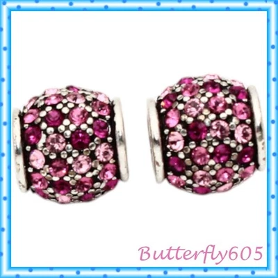 Cuentas espaciadoras Brighton Crystal Voyage rosa - Lote de 2 Foto 1 de 3