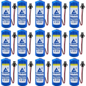 Batería de iones de litio no recargable 15x 3.6V ER18505 3600mAh con enchufe negro SM - Imagen 1 de 3