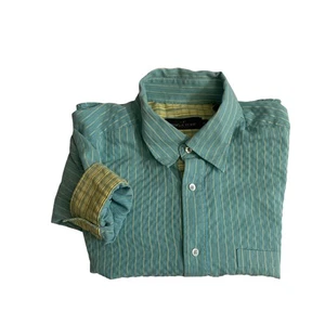 Bugatchi Uomo Herren Gr. XL Button Down gestreiftes Langarm Flip Cuff Hemd - Bild 1 von 17