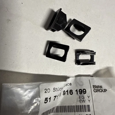 Inserto de bloqueo original BMW 51711916199 cierre de moldura  Foto 1 de 3