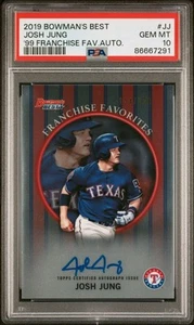 Josh Jung 2019 Bowman’s Best Franchise Favorites Auto /120 PSA 10 - Bild 1 von 3