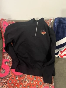 Anti Social Social Club Mens Pullover Sweater Size XL Pre Owned Angel Black - Picture 1 of 5