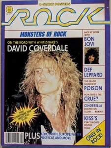 Rock Magazine February 1987 Whitesnake, KISS, Motley Crue, Poison, Def Leppard - Picture 1 of 15