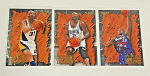 1996-97 Fleer Hardwood Leaders (3) Card Lot Miller, Richmond & Stoudamire - Picture 1 of 7
