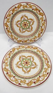 World Market LISBON Set of 2 Salad Plates 8 3/8" Orange Nice Condition - Picture 1 of 3
