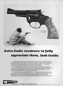 1970 Astra Cadix 38 Special Revolver Handgun Original Print Ad - Picture 1 of 1