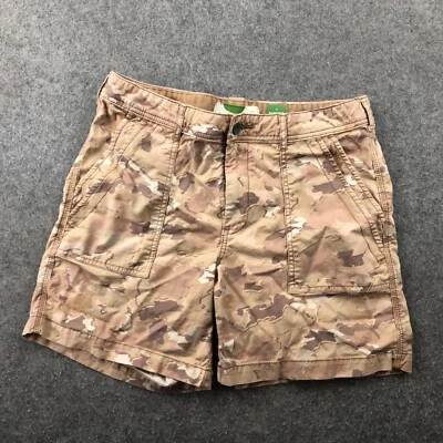 Pantalones Cortos Anthropologie Para Mujer 31 The Wanderer Marrón Camuflado Puños Relajados Foto 1 de 4